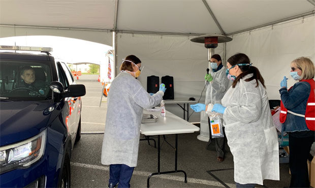 Skagit County COVID testing site...