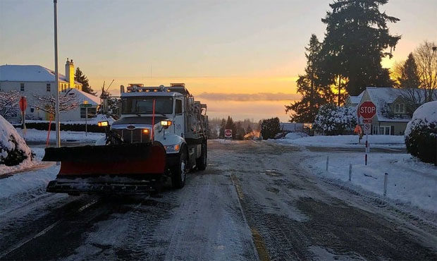 SDOT snow, Seattle...
