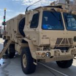 A National Guard vehicle about a half mile away from the Lincoln Memorial. (Photo: Jason Rantz/KTTH)