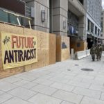 Businesses are boarded up. (Photo: Jason Rantz/KTTH)