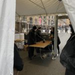 After going through security, you're able to walk the Inauguration parade route towards the Capitol. But first you go through security. (Photo: Jason Rantz/KTTH)