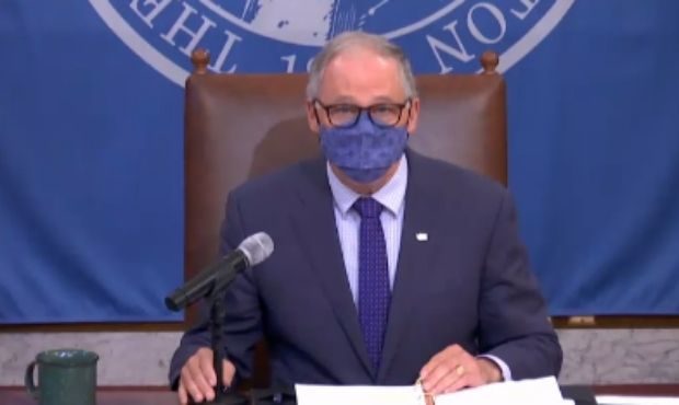 Inslee speaks on vaccine eligibility...