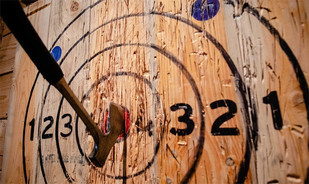 Blade and Timber, axe throwing...