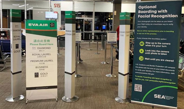 Facial recognition, Sea-Tac Airport...