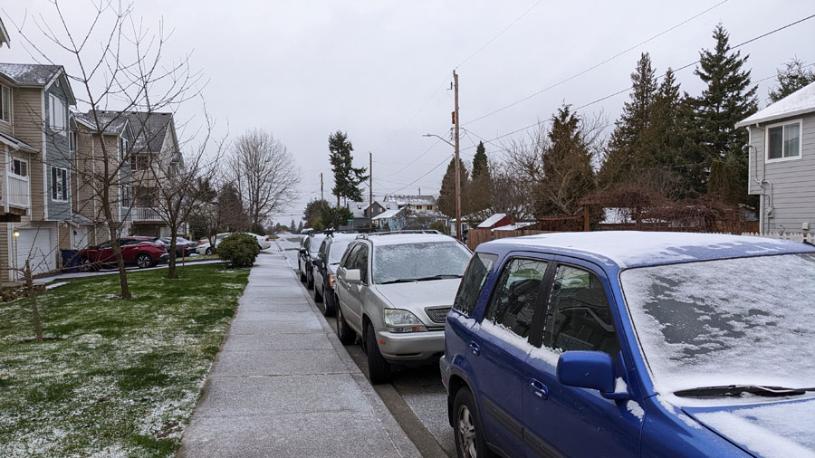 Snow...