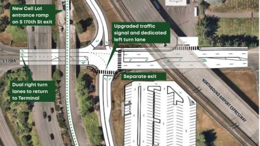 It just got easier to use the cell phone parking lot at SeaTac Airport