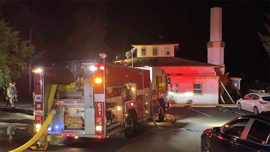 Tacoma mosque fire...