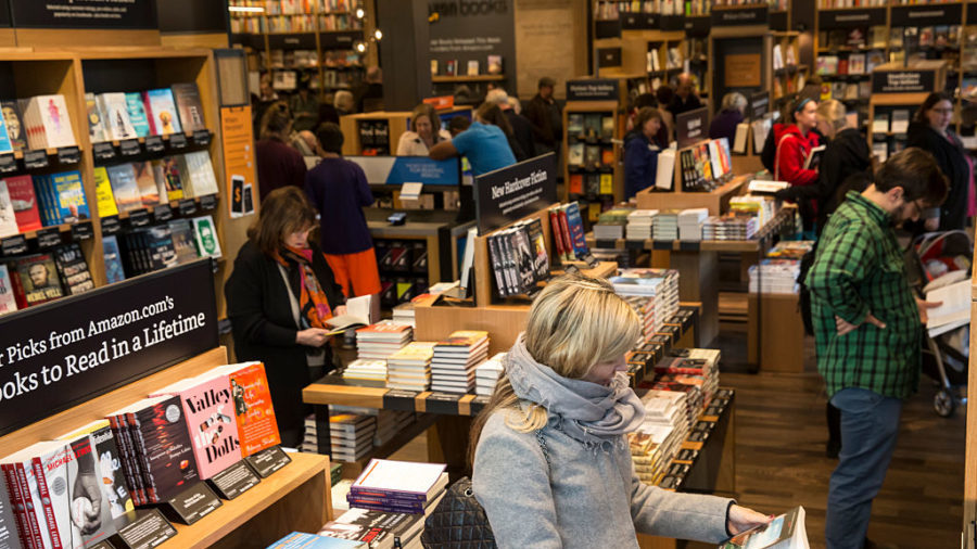 holiday shopping, Amazon bookstore...