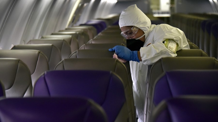 airplane sanitation...