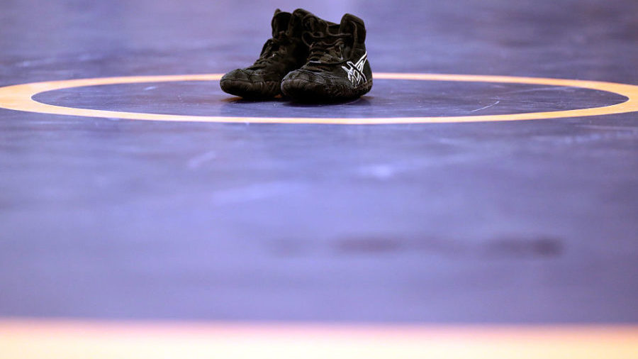 wrestling...