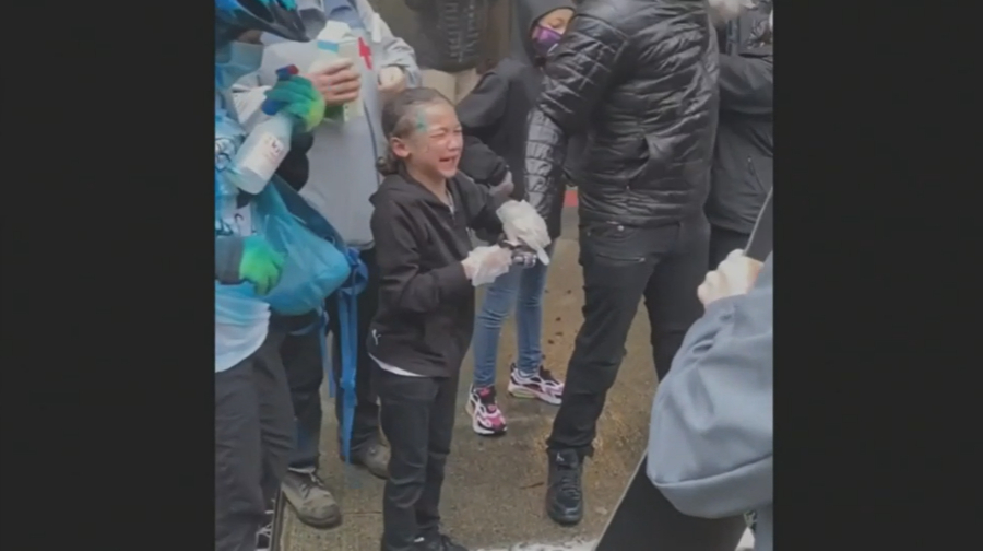 Raw footage of boy pepper sprayed at Seattle protest (KIRO 7 News)...