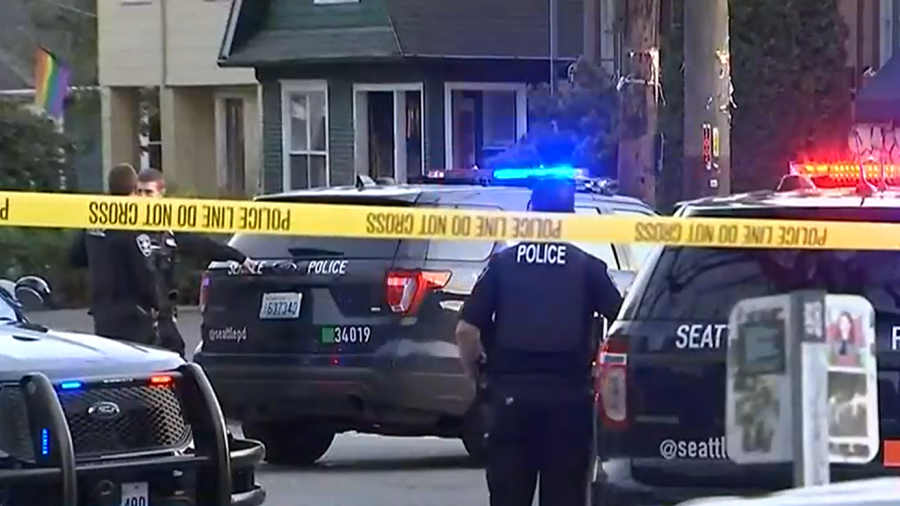 SPD presence on Capitol Hill after reports of a rifle shot from a nearby balcony (KIRO 7 TV)...