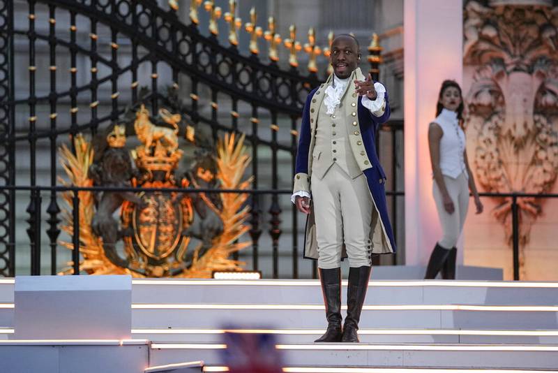 Platinum Jubilee concert in photos Actors from the musical Hamilton perform at the Platinum Jubilee...