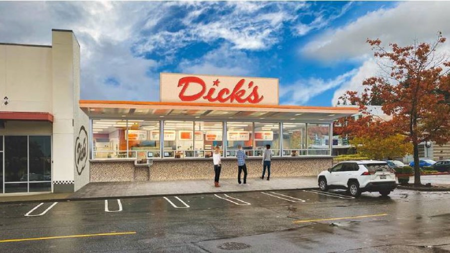 Dick's Drive-In A mock-up of the future Dick's Drive-In in Bellevue. (Dick's Drive-In)...
