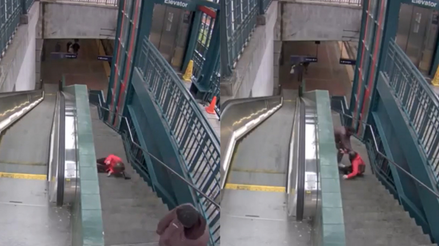 A still from surveillance footage of the alleged assault. (The Jason Rantz Show)...