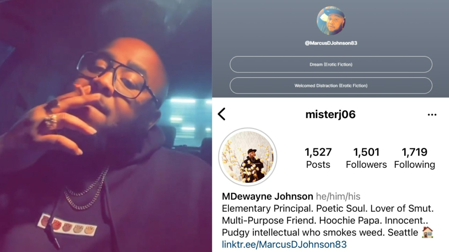 Phantom Lake Elementary Principal Marcus Johnson (Instagram screengrab)...