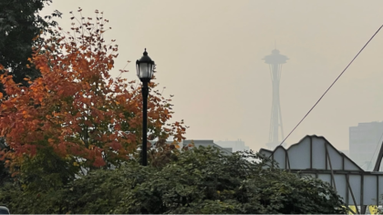 Smoky conditions in Seattle were especially bad in 2022, when this photo was taken. (Photo: Bill Ka...