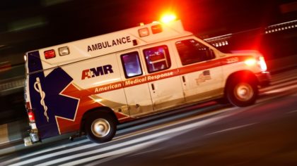 Person spotted clinging to back of moving ambulance on I-90 in Spokane