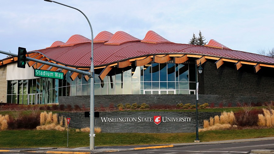 Elson S Floyd Cultural Center entrance on Stadium Way into Washington State University in Pullman W...