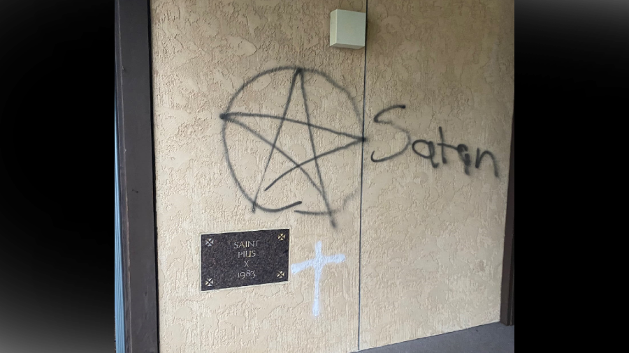 vandalized...