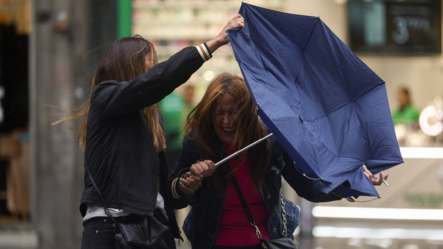 Wind and rain...
