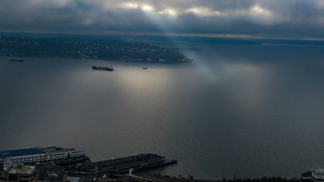 Seattle weather Eliott Bay...