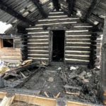 John Curley's cabin post-fire last posted 1.4.2023.