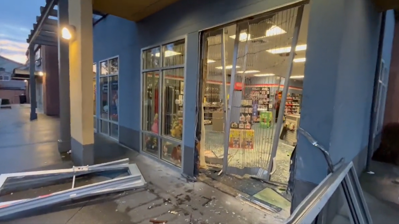Tacoma store crash...