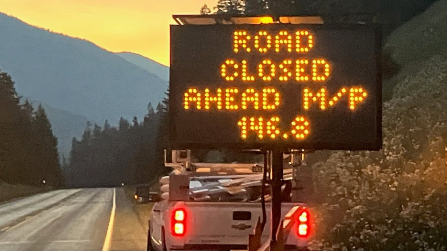 Image: As of Saturday, Aug. 12, SR 20 North Cascades Highway remains closed between Newhalem (milep...