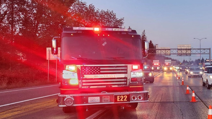 I-5 Lakewood crash...