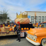 Image: The largest pumpkin ever recorded was in a parade and sported a crown.  The pumpkin weighed 2,749 pounds. 