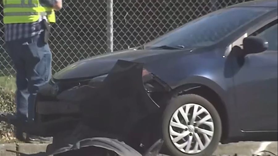Photo: The scene after a deadly car crash in Renton....