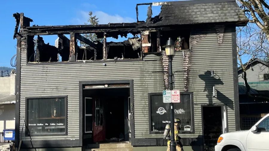 Photo: Four Snoqualmie businesses were destroyed in a fire on Sunday....