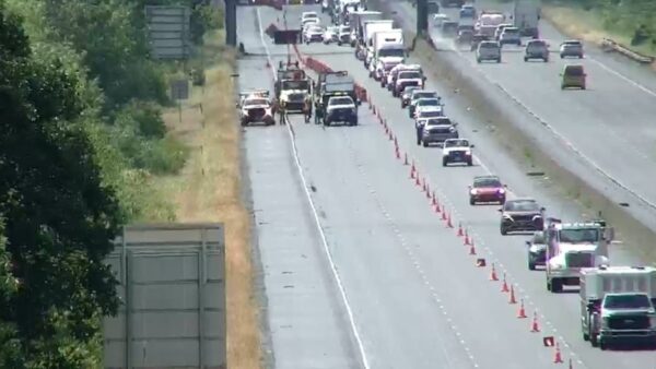 Roadwork leads to significant traffic backups on I-5 north