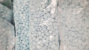 Photo: King County deputies seized 35,850 M-30 fentanyl pills.