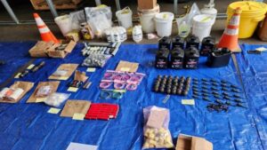 Photo: King County deputies seized chemicals and compounds used to make homemade explosives.