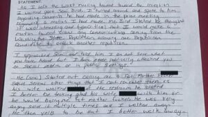 Photo: In the police statement, the PCRP official alleged the threat came after he made a Friday night motion to prohibit the state party from funding attack ads against fellow Republicans.