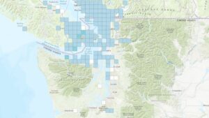 Image: This map shows where a 4.0 earthquake was felt along Western Washington on September 26, 2024.