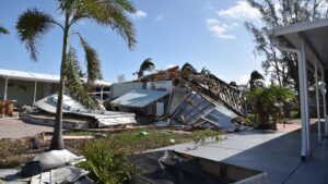 Photo: Damage caused by Hurricane Milton in Florida.