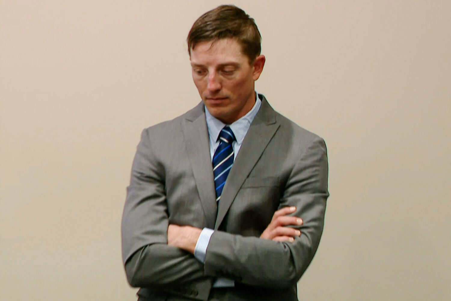 Former Grand Rapids Police officer Christopher Schurr, who is charged with second-degree murder in ...