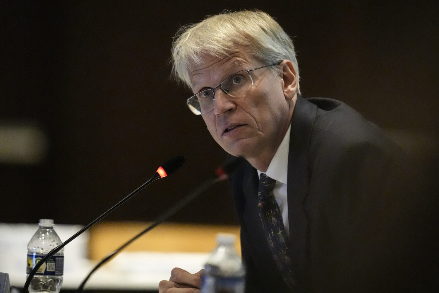 Dr. Martin Kulldorf speaks during a meeting of the Advisory Committee in Immunization Practices at ...