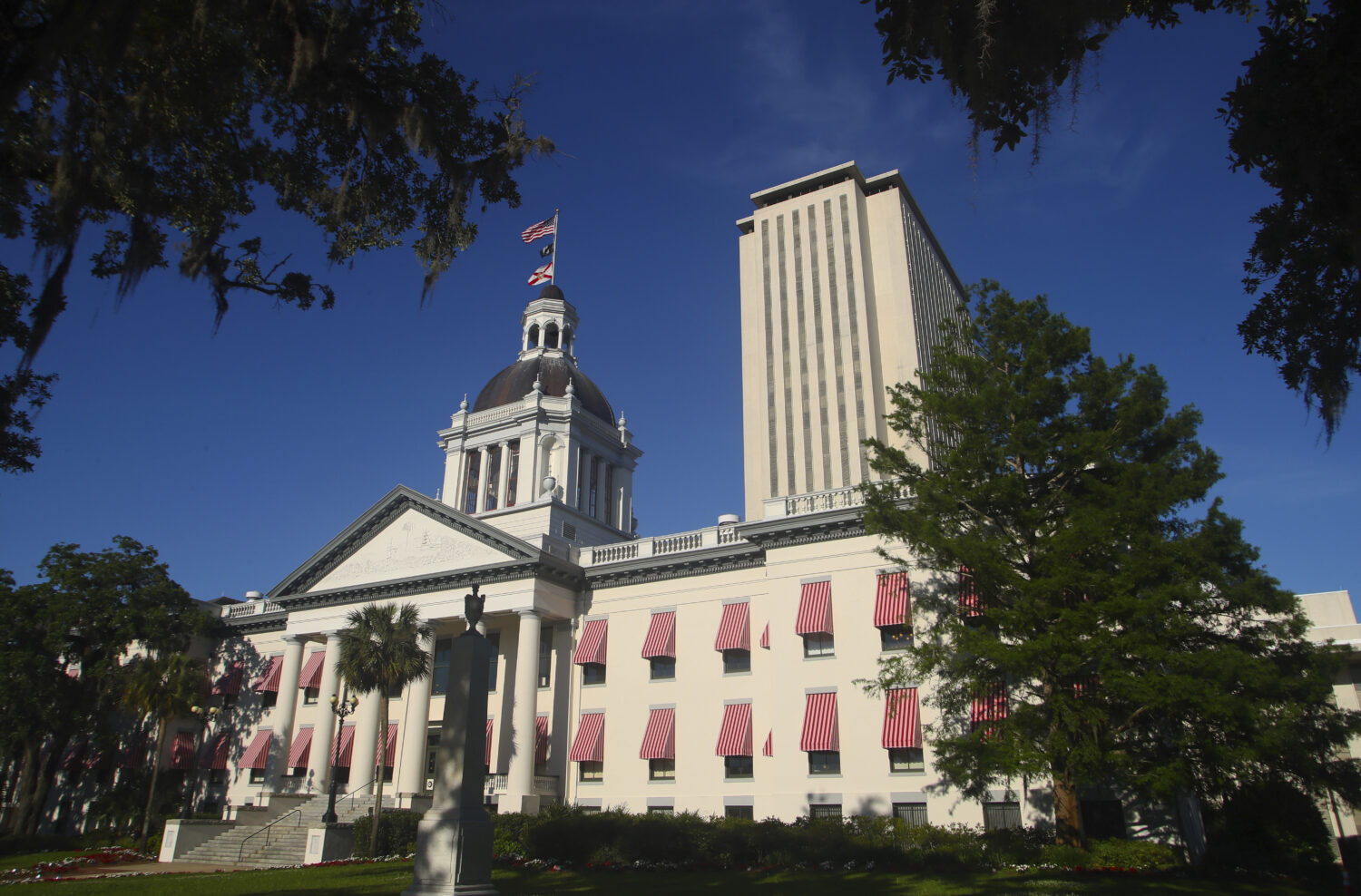 FILE - This April 23, 2019 file photo shows the Florida Capitol in Tallahassee, Fla. (AP Photo/Phil...