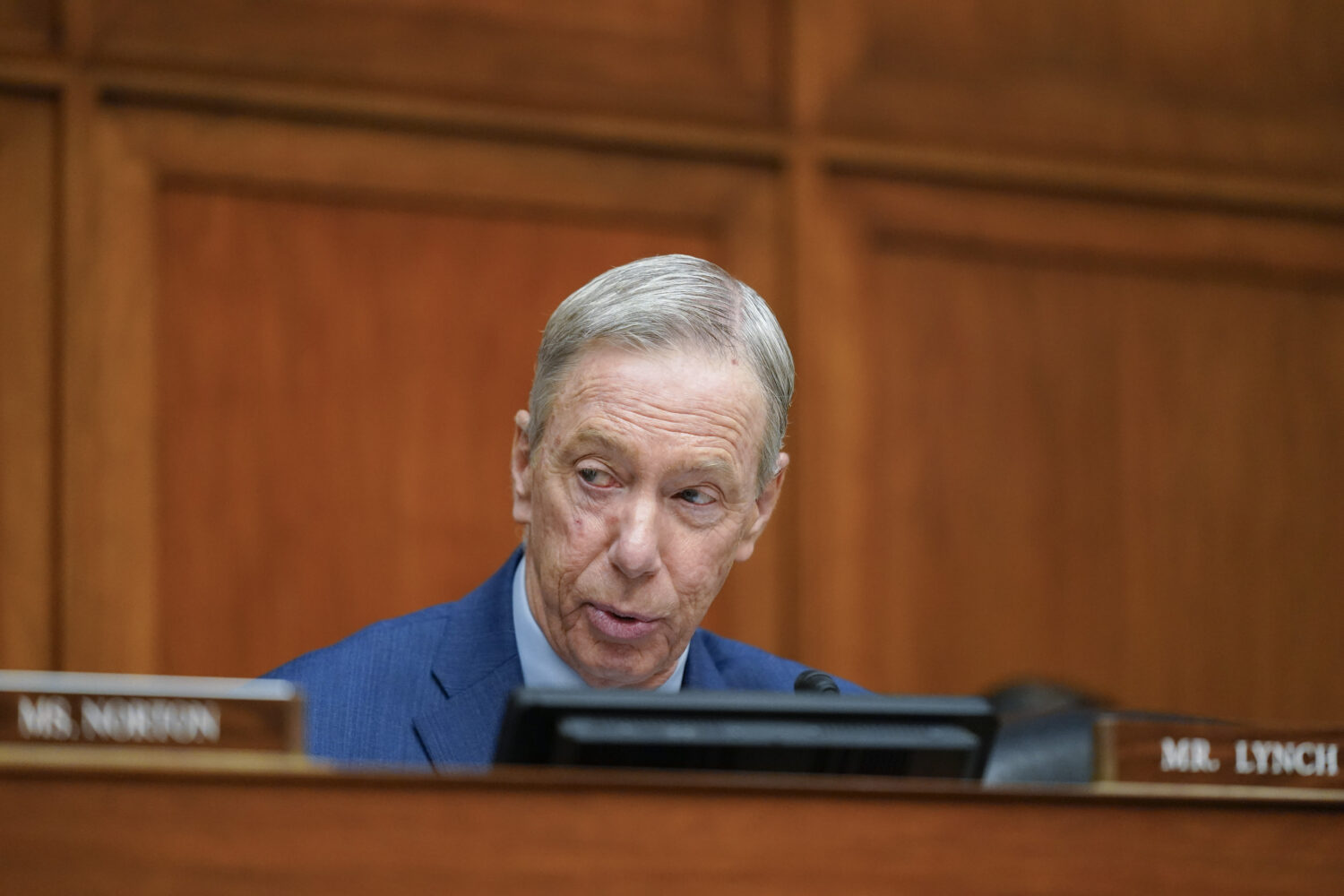 FILE - Rep. Stephen Lynch, D-Mass., speaks during a House Committee on Oversight and Reform hearing...