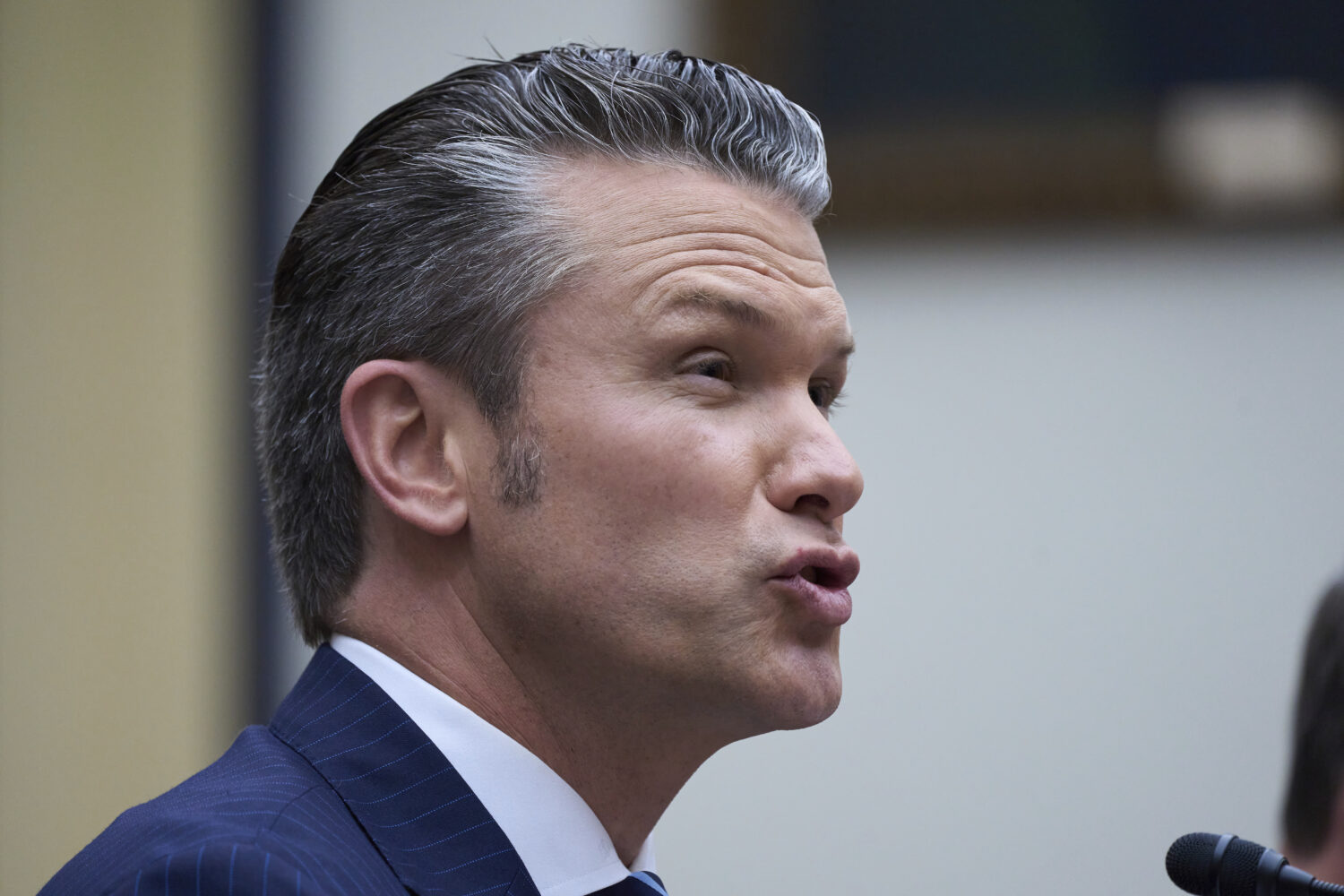Secretary of Defense Pete Hegseth fields questions on the Pentagon budget from the House Armed Serv...