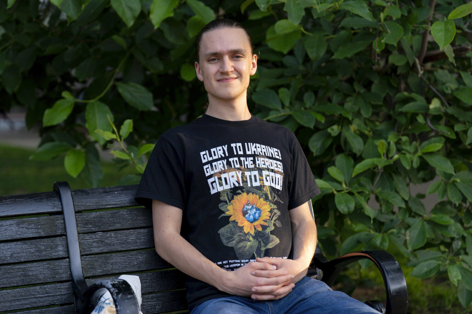 Vladyslav Plyaka poses for a photo at Capitol Hill neighborhood in Washington, Monday, June 2, 2025...