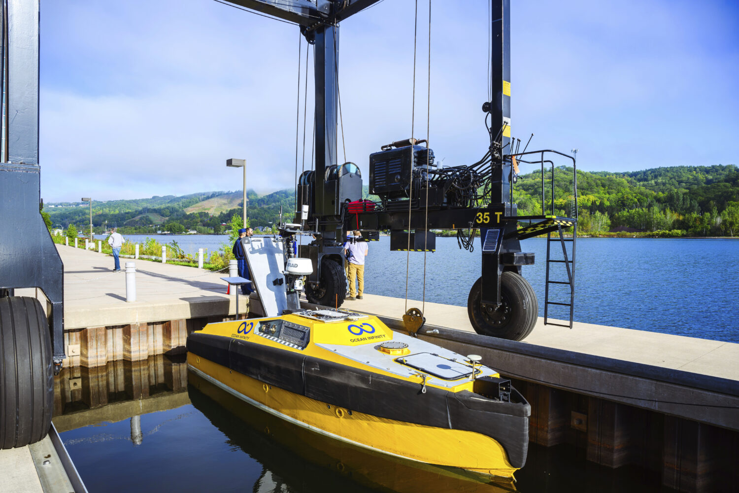 FILE - In this photo provided by Michigan Technological University, an autonomous high-tech vessel ...
