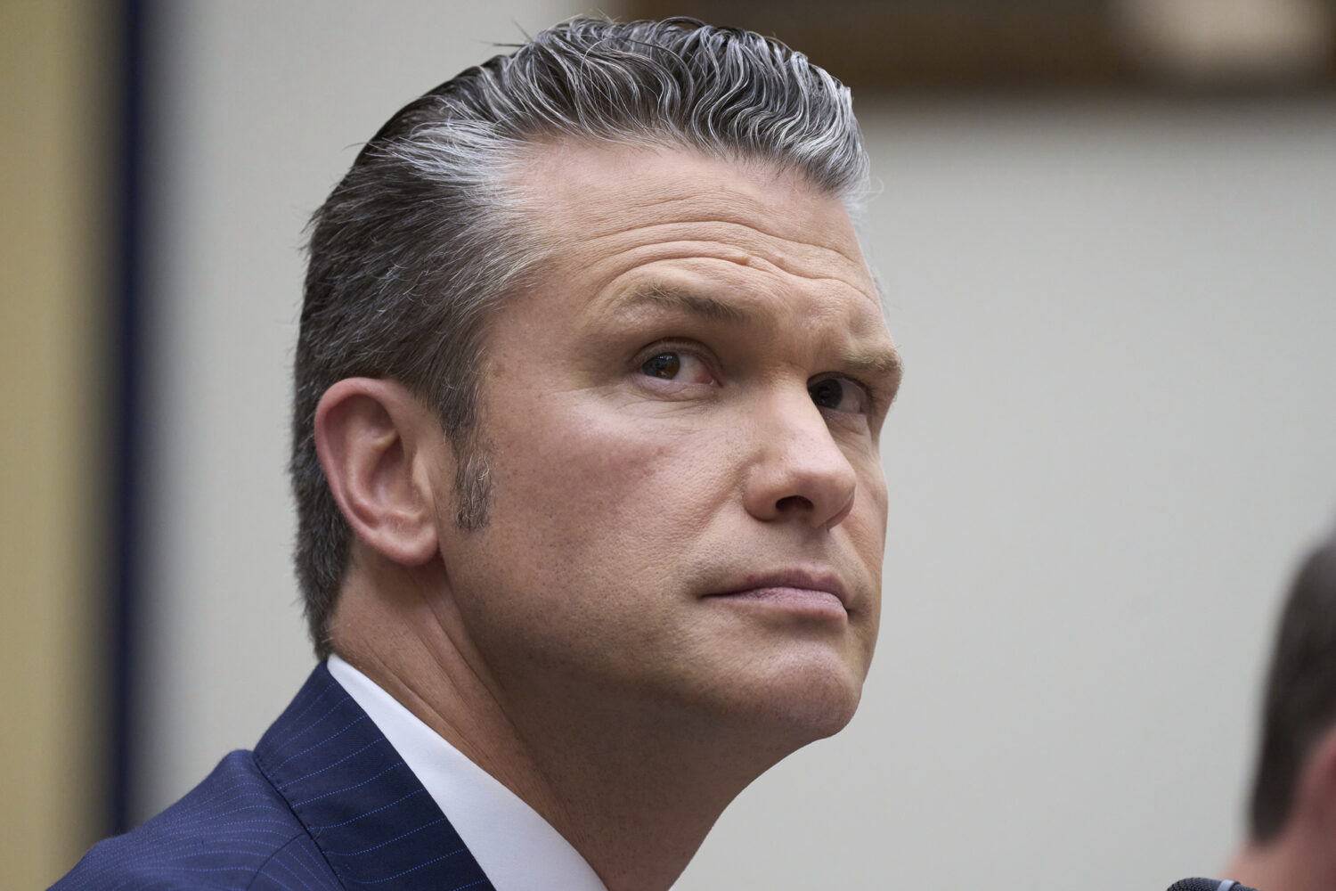 FILE - Secretary of Defense Pete Hegseth fields questions on the Pentagon budget from the House Arm...