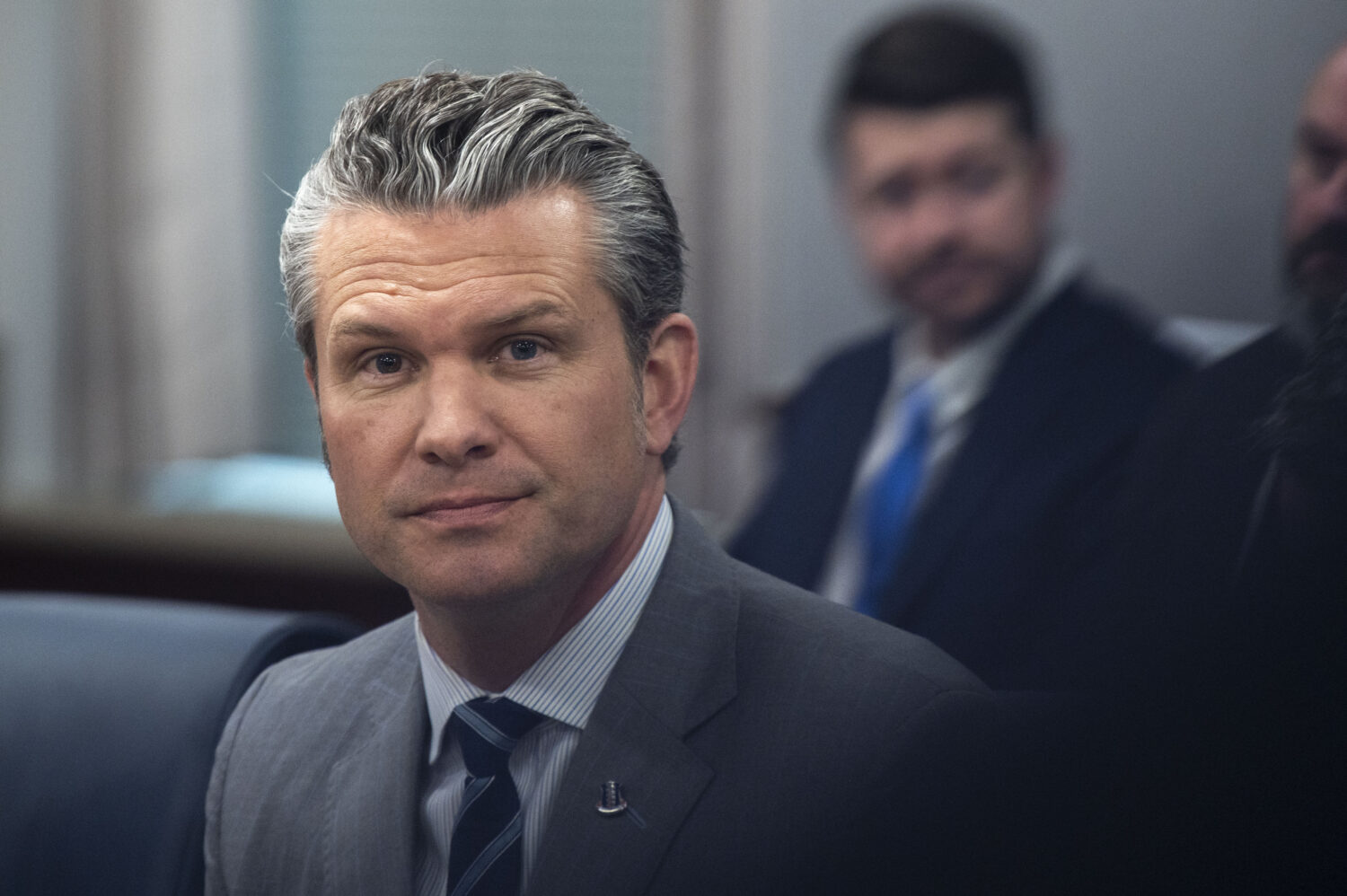 Defense Secretary Pete Hegseth meets with Polish Deputy Prime Minister and Minister of Defense Wlad...