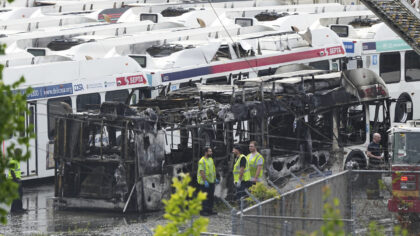 No injuries when fire erupts at Philadelphia transit lot filled with decommissioned buses