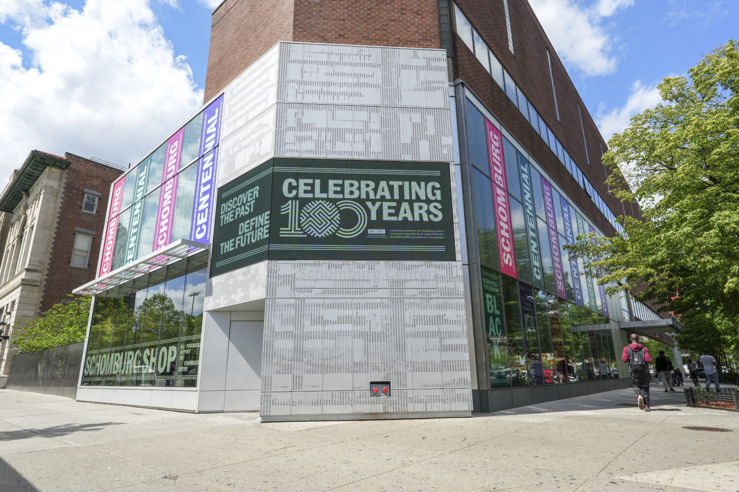 This photo provided by the New York Public Library shows the exterior of the Schomburg Center for R...